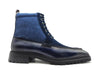 Carrucci Lace-up Boot with Side Zipper