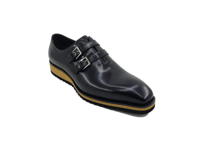Burnished Double Monk Whole Cut Shoe - Image 4