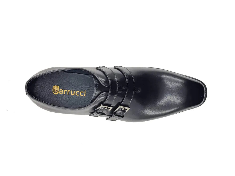 Burnished Double Monk Whole Cut Shoe - Image 5