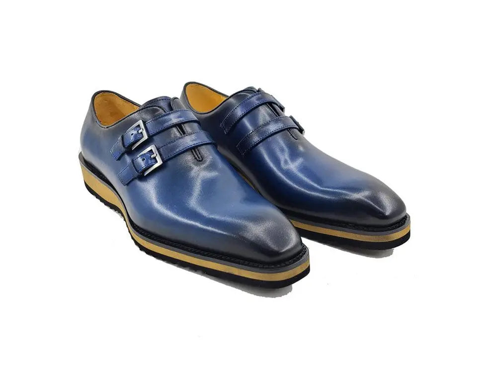Burnished Double Monk Whole Cut Shoe - Image 11
