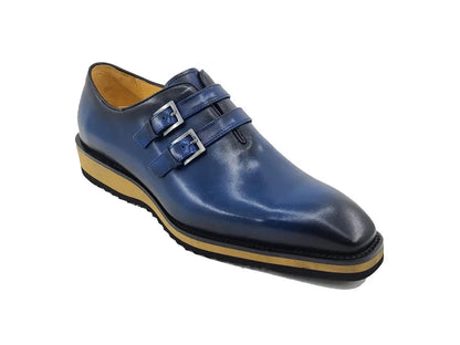 Burnished Double Monk Whole Cut Shoe - Image 14