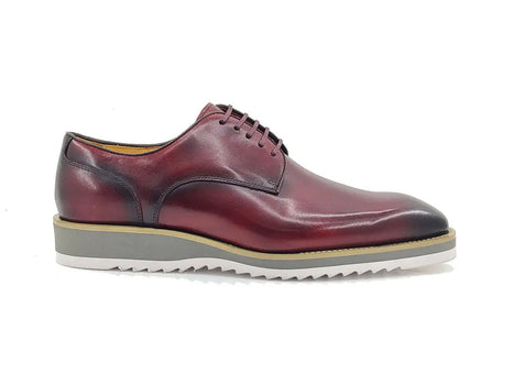 Burnished Lace-up Leather Derby - Image 14