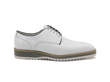 Carrucci Burnished Leather Derby Lace-Up Shoe