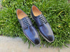 Carrucci Burnished Lace-up Leather Derby