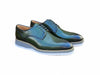 Carrucci Burnished Lace-up Leather Derby