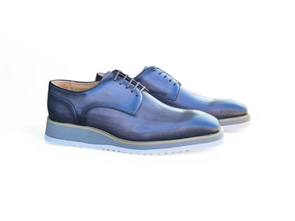 Burnished Lace-up Leather Derby - Image 19