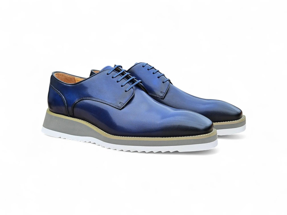 Burnished Lace-up Leather Derby - Image 18