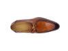 Carrucci Burnished Moc Toe Single Monk Loafer