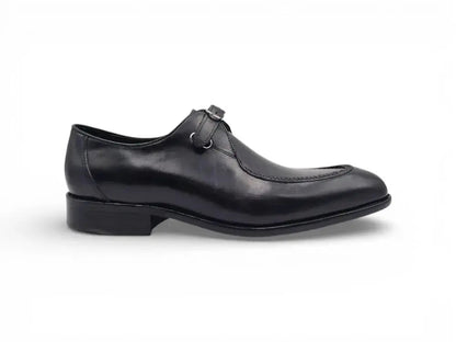 Carrucci Burnished Leather Moc Toe Single Monk Loafer