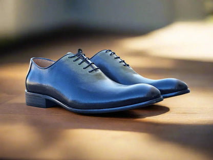 Carrucci Burnished Two-Tone Leather Wholecut Oxford