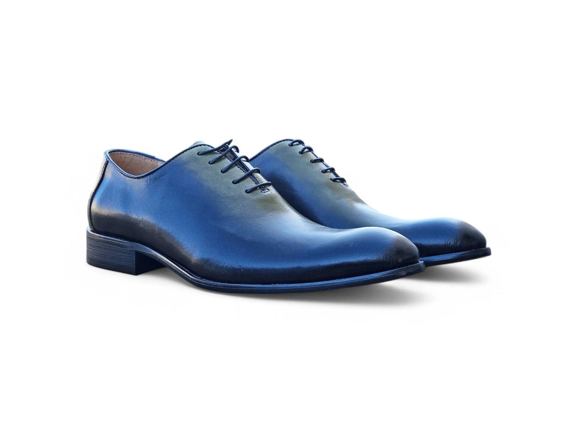 Carrucci Burnished Two-Tone Leather Wholecut Oxford
