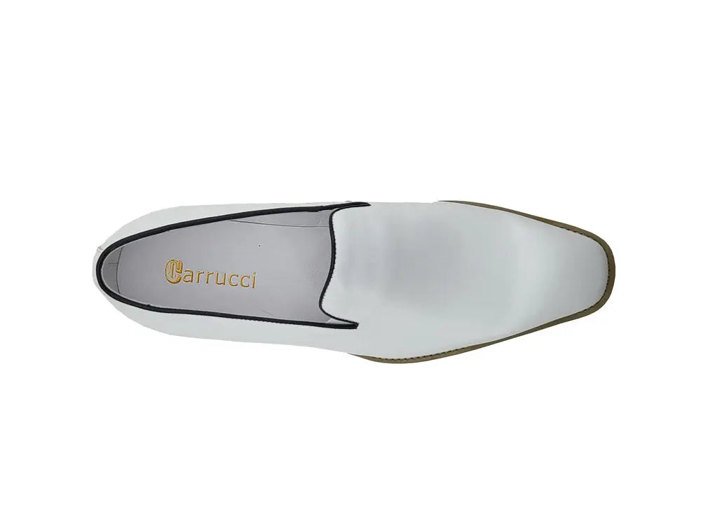 Carrucci Burnished Leather Wholecut Loafer - Lightweight Sole