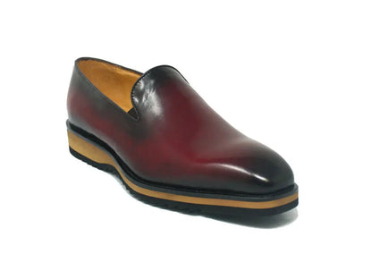 Carrucci Burnished Leather Wholecut Loafer - Lightweight Sole