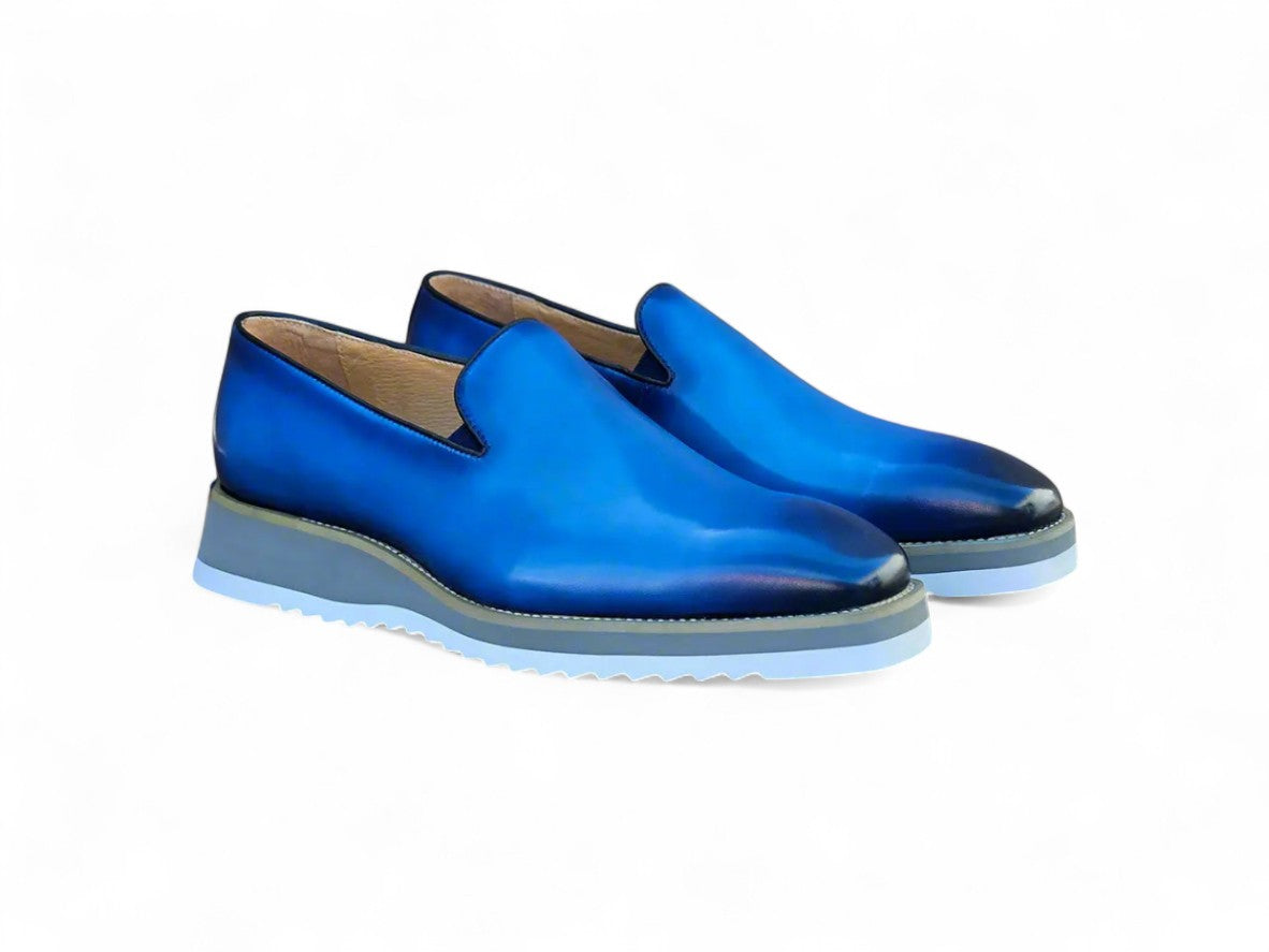 Burnished Wholecut Loafer Lightweight Sole - Image 6