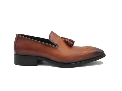 Burnished Wholecut Tassel Loafer - Image 3