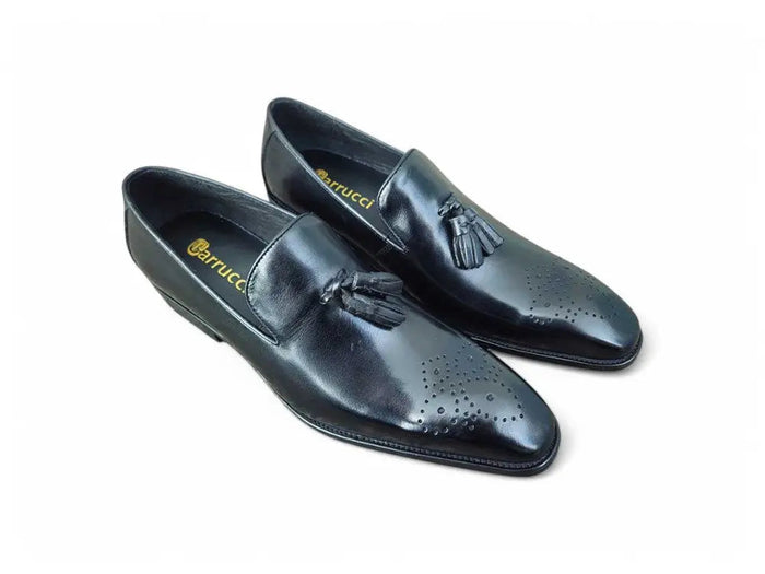 Carrucci Burnished Leather Wholecut Tassel Loafer