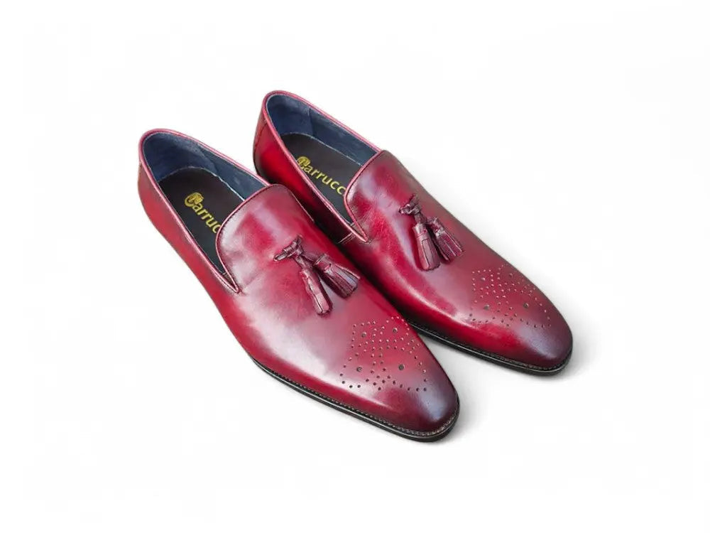 Carrucci Burnished Leather Wholecut Tassel Loafer