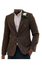 Business Blazer - Pattenred Sport Coat - Winter Fabric Sport Coat - Z-Dark Brown