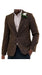 Business Blazer - Pattenred Sport Coat - Winter Fabric Sport Coat - Z-Dark Brown