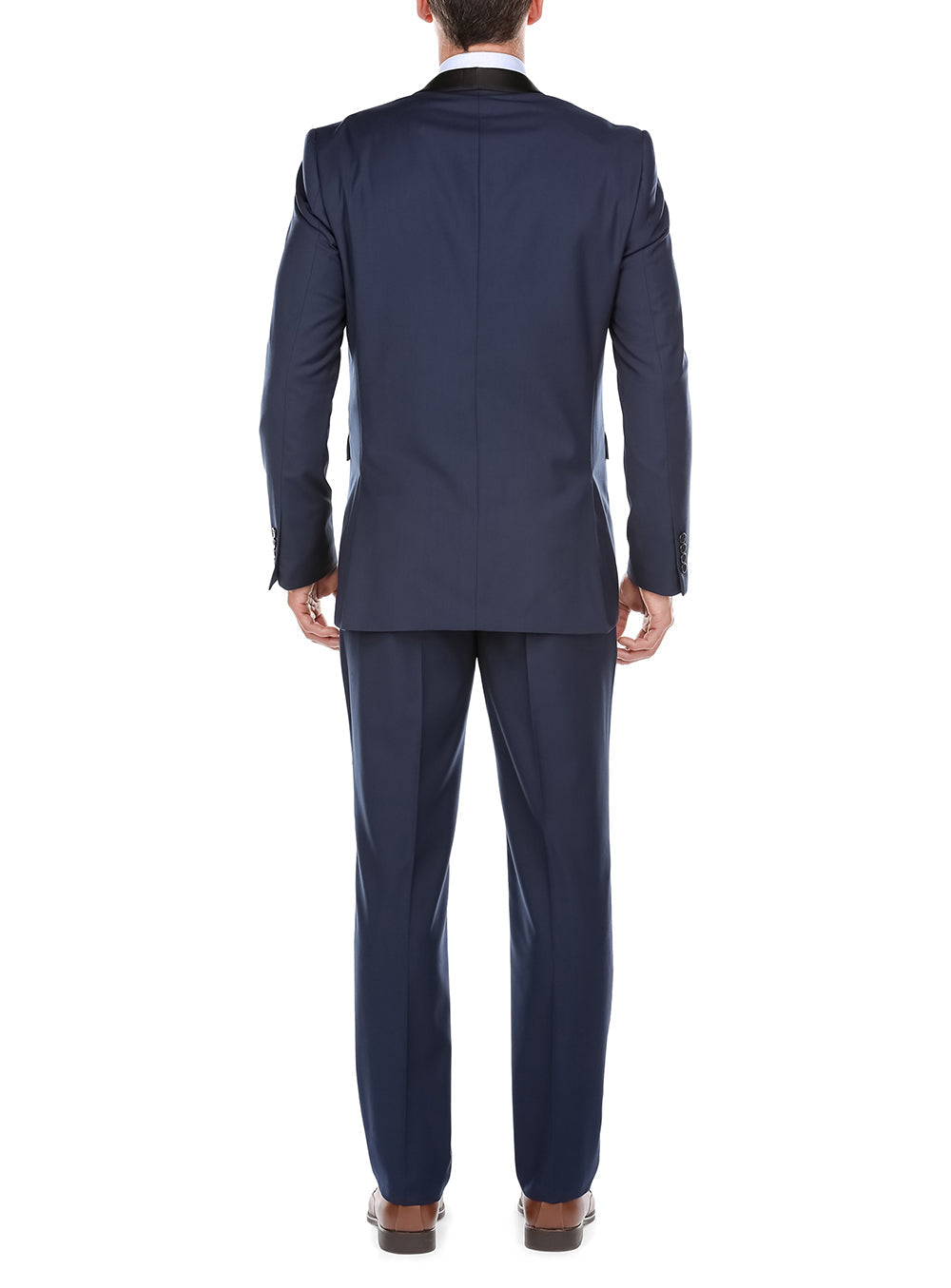 (38L) Blue 2 Piece Tuxedo Shawl Lapel Slim Fit
