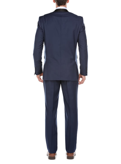 (38L) Blue 2 Piece Tuxedo Shawl Lapel Slim Fit