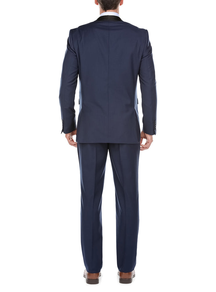 (38L) Blue 2 Piece Tuxedo Shawl Lapel Slim Fit