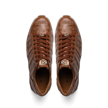 Marco Di Milano Nino Men's Shoes Bay Apache Sleek Genuine Caiman Crocodile Fashion Sneaker - Image 5