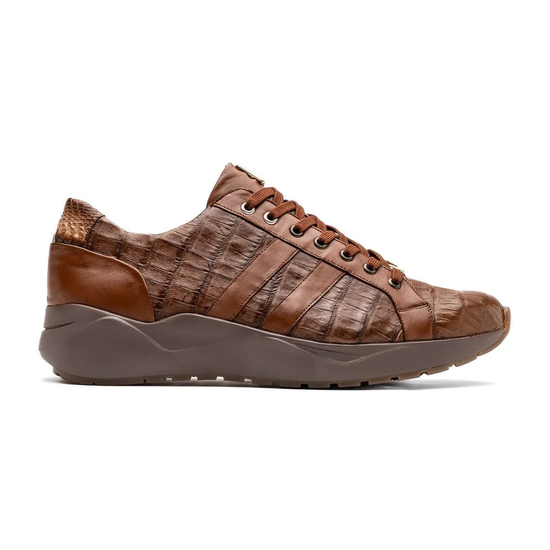 Marco Di Milano Nino Men's Shoes Bay Apache Sleek Genuine Caiman Crocodile Fashion Sneaker - Image 2