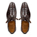 Marco Di Milano Cancun Men's Shoes Brown Exotic Hornback Crocodile Skin Derby Oxfords