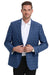 Saco vaquero - Western Sport Coat - Western Blazer- Men's Slim Fit Business Casual Teal Blue Plaid Sport Coat