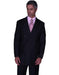 CLASSIC DOUBLE BREASTED SUITS SOLID COLOR BLACK Men's SUIT