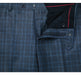 Renoir Clothing - Renoir Suit - Renoir Fashion - Stretch Performance 2-button Classic Fit Blue And Navy Check Renoir Suit