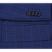 Saco vaquero - Western Sport Coat - Western Blazer  - Mens Two Button Classic Fit Sport Coat Blazer In Dark Navy Blue Windowpane Plaid