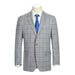 Renoir Clothing - Renoir Suit - Renoir Fashion - Stretch Performance 2-button Classic Fit Grey Check Renoir Suit