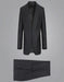 Renoir Clothing - Renoir Suit - Renoir Fashion - Super 140s Wool Two Button Slim Fit Charcoal  Renoir Suit