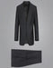 Renoir Clothing - Renoir Suit - Renoir Fashion - Super 140s Wool Two Button Slim Fit Charcoal  Renoir Suit
