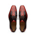 Marco Di Milano Anzio Exotic Alligator & Calfskin Leather Cognac Oxfords