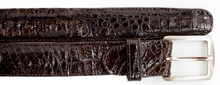 Belvedere Caiman Belt - Brown Caiman Alligator Leather Shoe