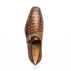Marco Di Milano Toluca Rustic / Orix Monk Strap Lizard & Crocodile Monk-strap Loafers