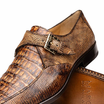 Marco Di Milano Toluca Rustic / Orix Monk Strap Lizard & Crocodile Monk-strap Loafers - Image 4