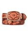 Fashion Western Belt Cognac Original Caiman Belly Skin