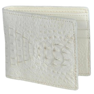 Carteras caiman ~ World Best Alligator ~ Gator Skin Lomo Men's Wallet – Hueso
