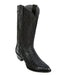 Los Altos Boots Caiman Belly Black Cowboy Boots J-Toe