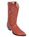 Los Altos Boots Caiman Belly Cognac Cowboy Boots J-Toe