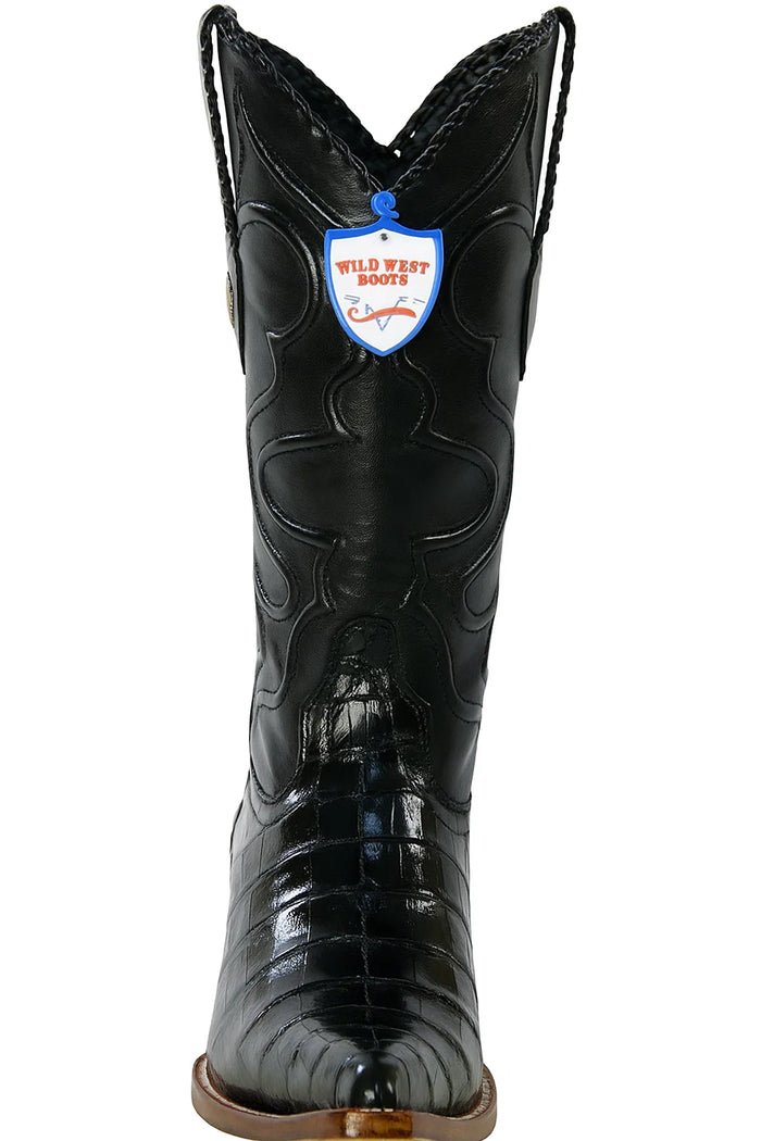 Caiman Pointed Toe Cowboy Boots