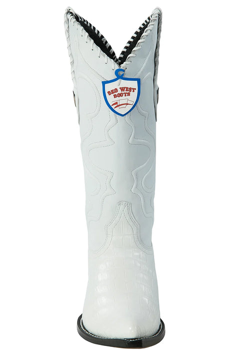Caiman Pointed Toe Cowboy Boots