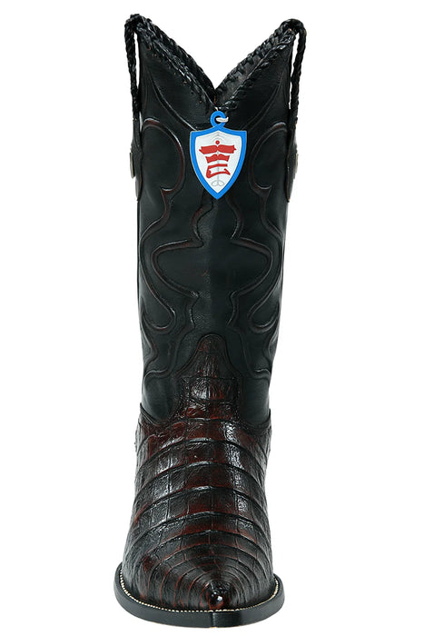 Caiman Pointed Toe Cowboy Boots