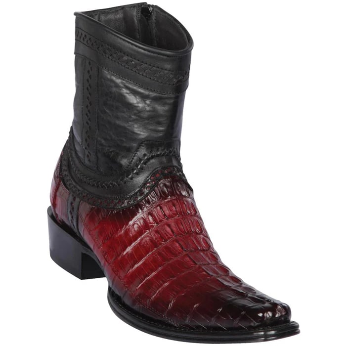 Los Altos Boots - Mens Dress Cowboy Boot - Low Priced Cognac Caiman Tail Western Boots- in Cognac main image 1