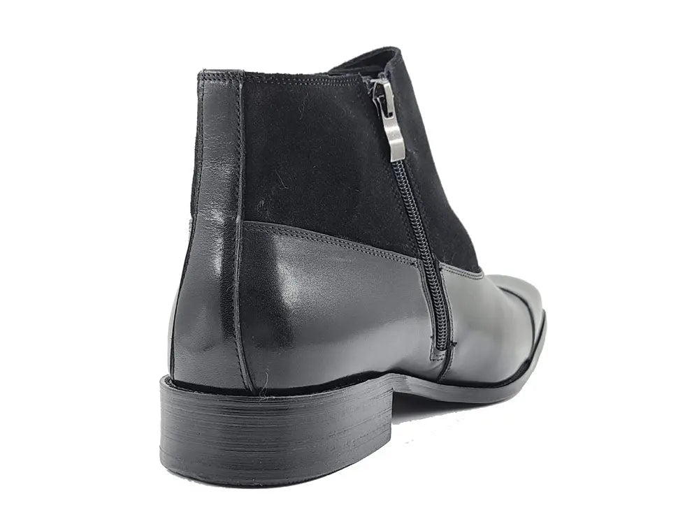 Calf & Suede Three Buckles Monk Chukka Boot - Image 10