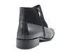 Carrucci Calf & Suede Three Buckles Monk Chukka Boot